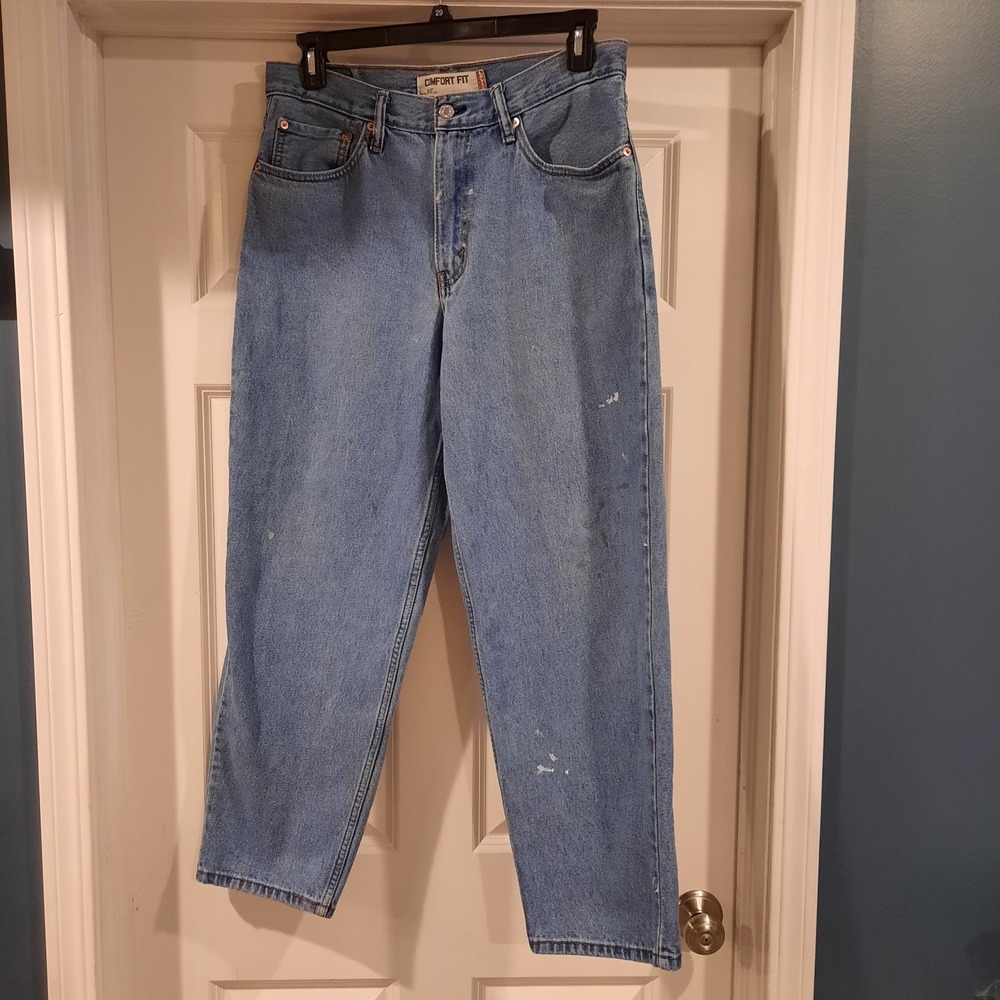 Levis‎ Jeans Mens 33x30 Comfort Fit 560 Baggy Loose Paint Splatter Y2K Skater